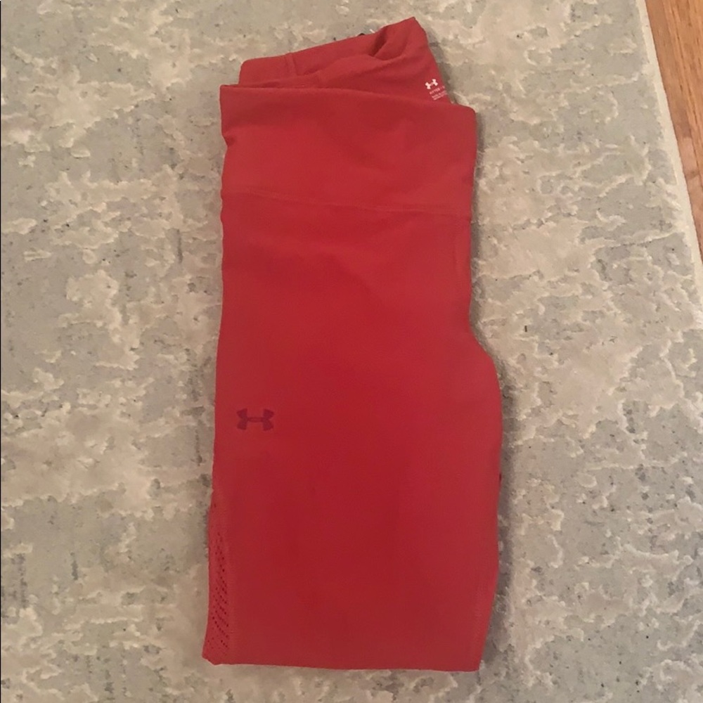 Pink under armour leggings